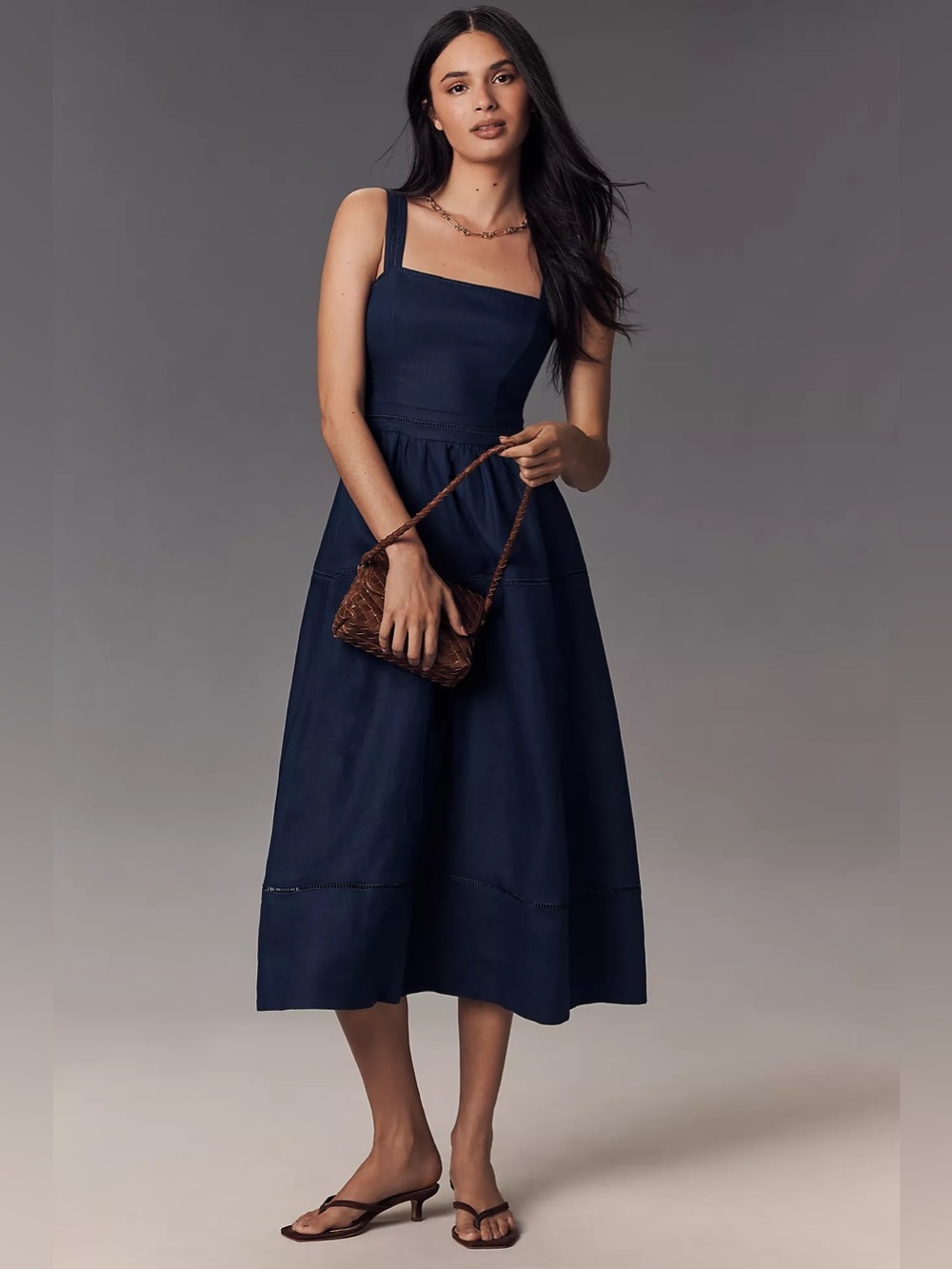 Reformation Everett Linen Dress